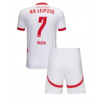 RB Leipzig Antonio Nusa #7 Hemmaställ Barn 2024-25 Korta ärmar (+ Korta byxor)